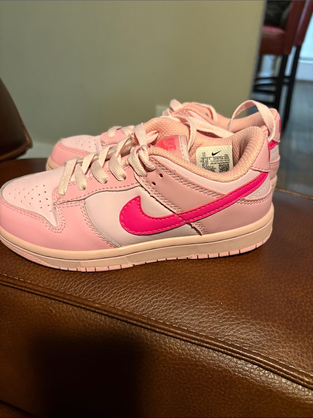 Pink low dunk kids